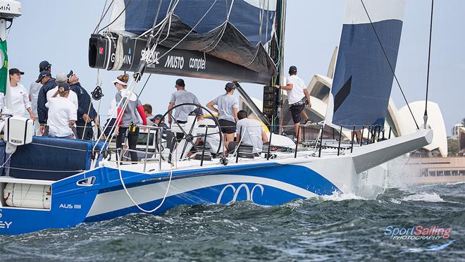 CQS out training today on Sydney Harbour - CQS Media Launch © Beth Morley - Sport Sailing Photography http://www.sportsailingphotography.com